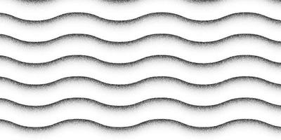 Abstract seamless stippled halftone waves pattern. wavy dots pattern background vector