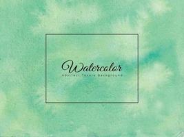 Watercolor abstract background in green color vector