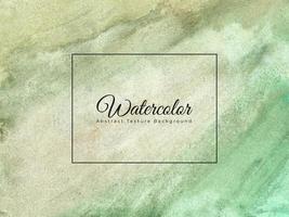 Green watercolor abstract background texture vector