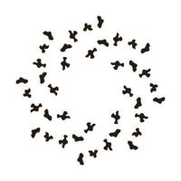 Dalmatian black spots in form of frame with space vector
