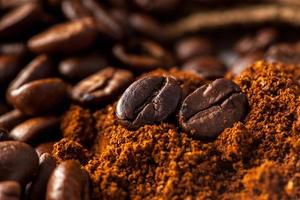 close up picture of coffee beans photo