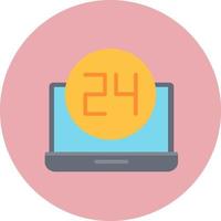 24 Hours Vector Icon