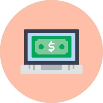 icono de vector de dólar