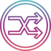 Shuffle Arrow Vector Icon