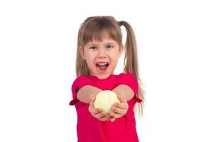 chica con una pelota foto