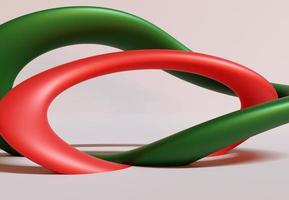Background with decorative red and green objects ideal for poster, cover, branding wallpaper, banner, website, presentation. Christmas concept. Modern and Clean. 3d rendering.