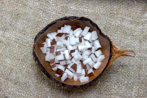 Composition with fresh coconut photo