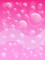burbuja de aire sobre fondo rosa foto