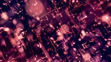 Glowing energy trails. Transfer and storage of data sets , block chain. 3D rendering illustration. photo