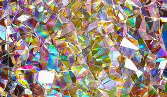 Background of multicolored shiny diamonds. 3D rendering illustration. photo