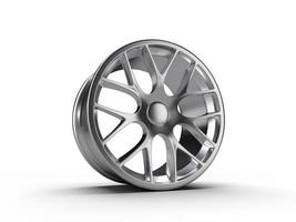 Steel disks for a car. 3D rendering illustration. photo