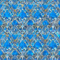 blue geometric pattern photo