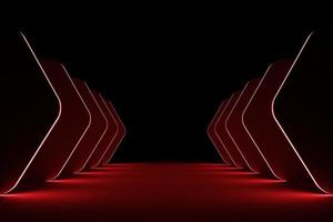 3D Neon Background Stage Futuristic photo