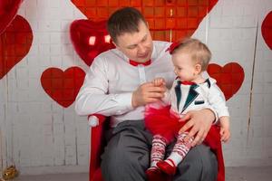 Father with his daughter photo