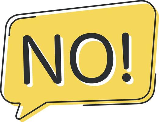 No comic speech bubble in pop art style. Comic speech. Dialog window. Yellow banner for sale.