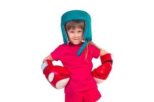 Boy in boxing outfit photo