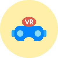 icono de vector de gafas de realidad virtual