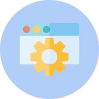 icono de vector de configuración web