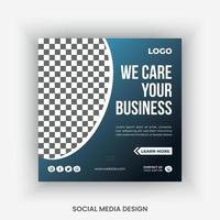 Business social media post design template vector