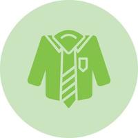 icono de vector de traje de trabajo