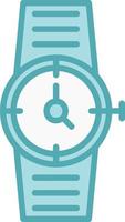 reloj, vector, icono vector