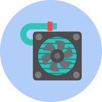 icono de vector de ventilador de refrigeración