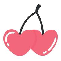 doodle clipart lindo corazón para decoración vector