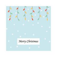 Merry Christmas and a happy new year. Greeting card or poster. Design template with typography for web, social media, print vector