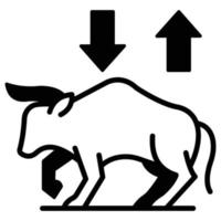 Bull Market Which Can Easily Modify Or Edit vector