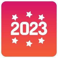 Happy New Year 2023 Which Can Easily Modify Or Edit vector