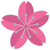 flor de sakura que puede modificar o editar fácilmente vector