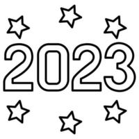 Happy New Year 2023 Which Can Easily Modify Or Edit vector