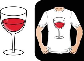 vaso lleno de vino tinto icono ilustración vectorial vector