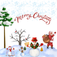 joyeux noel neige png