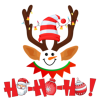 ho ho Kerstmis ontwerp png