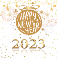 happy new year design png