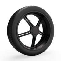 roda de carro isolada. renderização 3D png