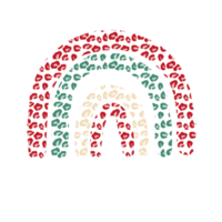 aquarela de natal arco-íris png