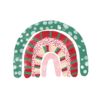 Regenbogen-Weihnachtsaquarell png