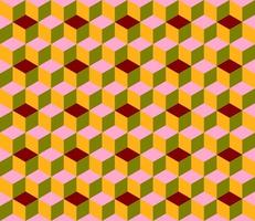 seamless geometric box pattern abstract background vector
