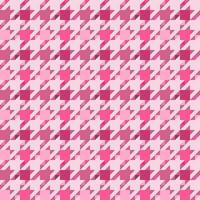 pink seamless geometric pattern with hounds tooth vector