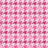 pink seamless geometric pattern with hounds tooth vector