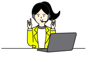 Office Woman Character Design png