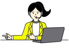 Office Woman Character Design png