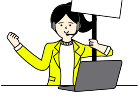 Office Woman Character Design png