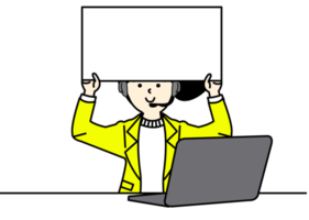 conception de personnage de femme de bureau png