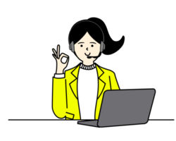 Office Woman Character Design png