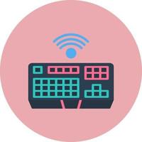 Wireless Keyboard Vector Icon