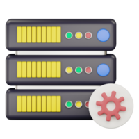 3d server setting icon illustration