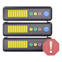 3d server notification  icon illustration png